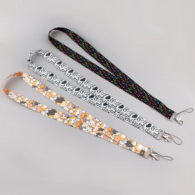 1Pcs Fashion Marble Pattern Horizontal Style Card Case Neck Strap Lanyards for Keys Keychain Badge Holder ID Credit Card Pass Hang Rope Lariat