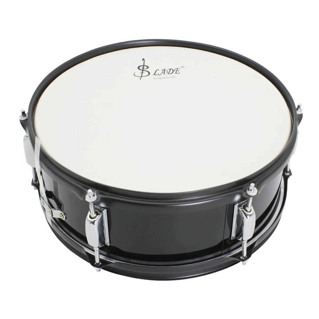 SLADE 14 Inches Snare Drum Set Stainless Steel Marching Drum Western Percussion Instrument with Strap Sticks Accessories