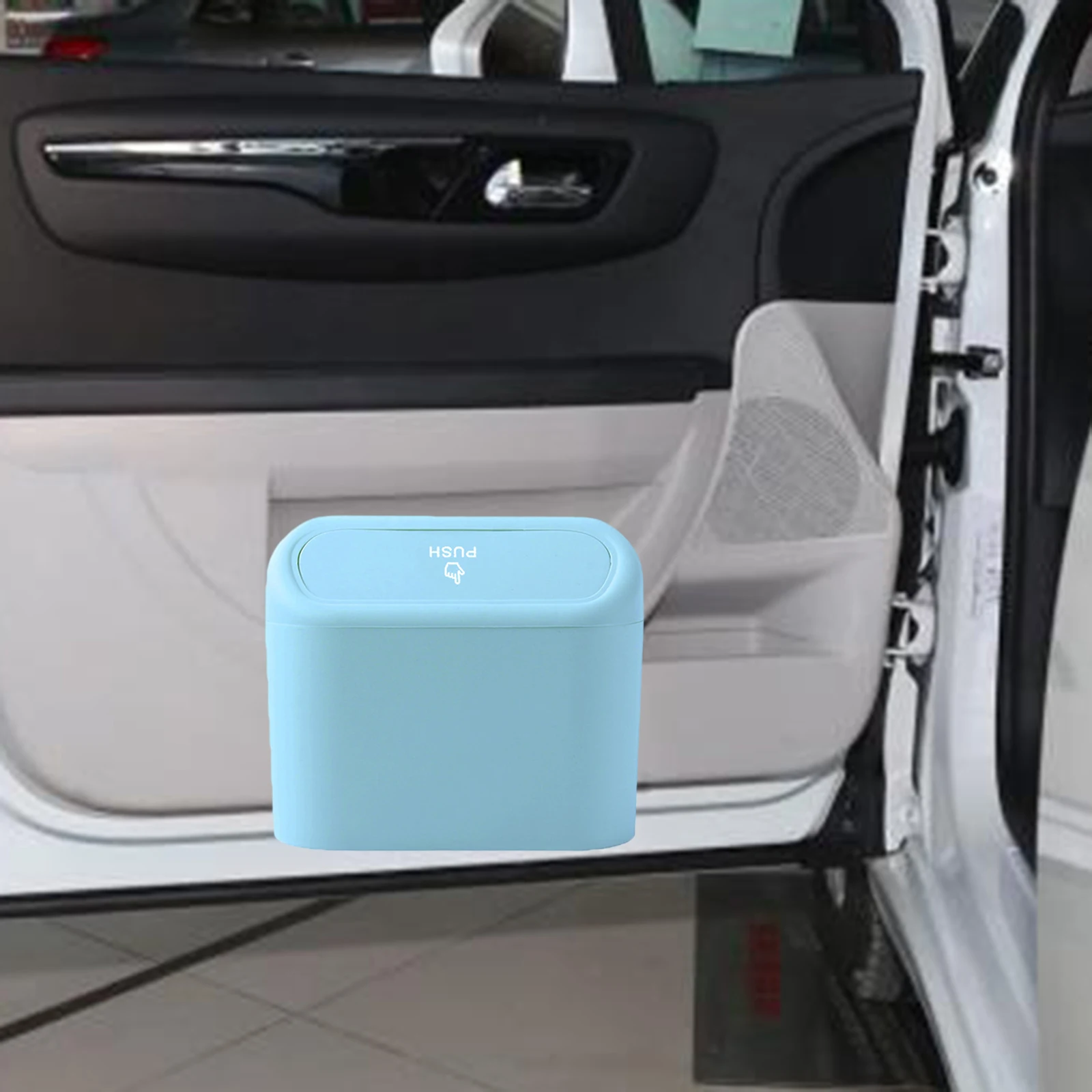 Car Trash Can Mini Auto Dustbin Garbage Organizer