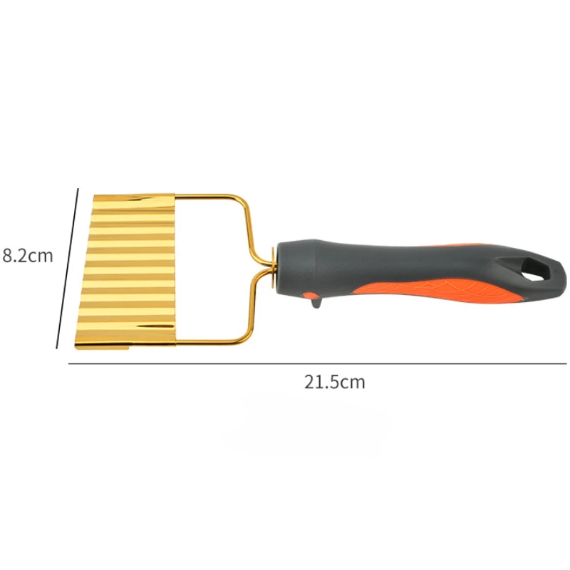 Stainless Steel Handheld Cut Potatoes Knife French Fry Cutters Home Ripple Fries Slicers Fruit Vegetable Tools Kitchen Gadgets