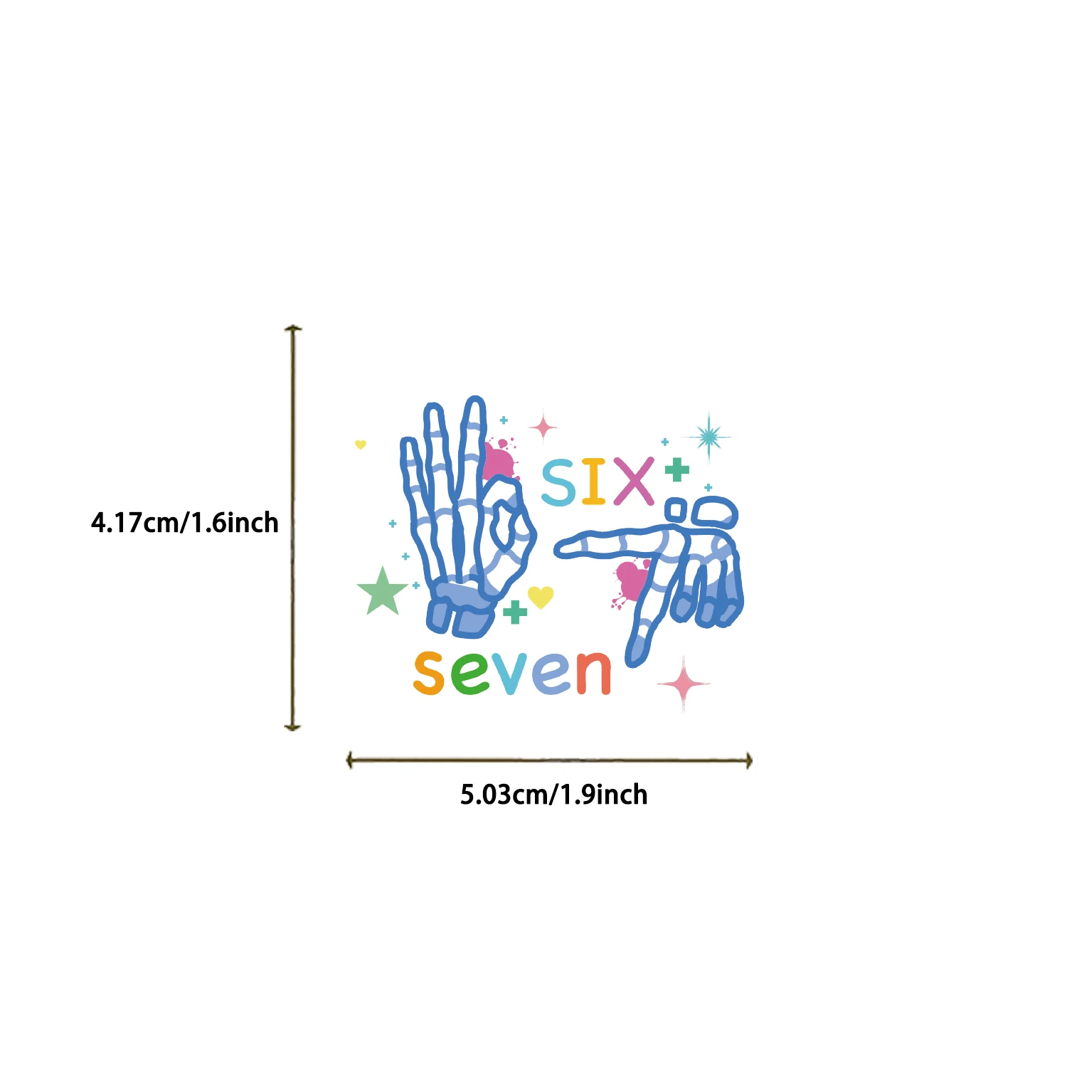 50개입 여섯 번째 일곱 번째 스티커 재미있는 6 7 데칼 방수 비닐 선물 성인 청소년용 전화기 물병 여행가방 노트북 장식