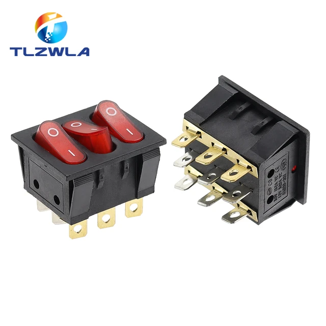 Triple Rocker Switch, Triple Boat Switch, Switches Car Light