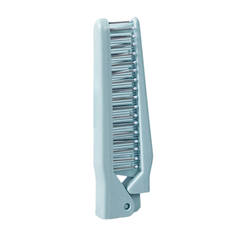 

Travel Hair Brush Portable Travel Folding Hair Brush Plastic Pocket Hair Comb Hairdressing Comb for Straight Hair