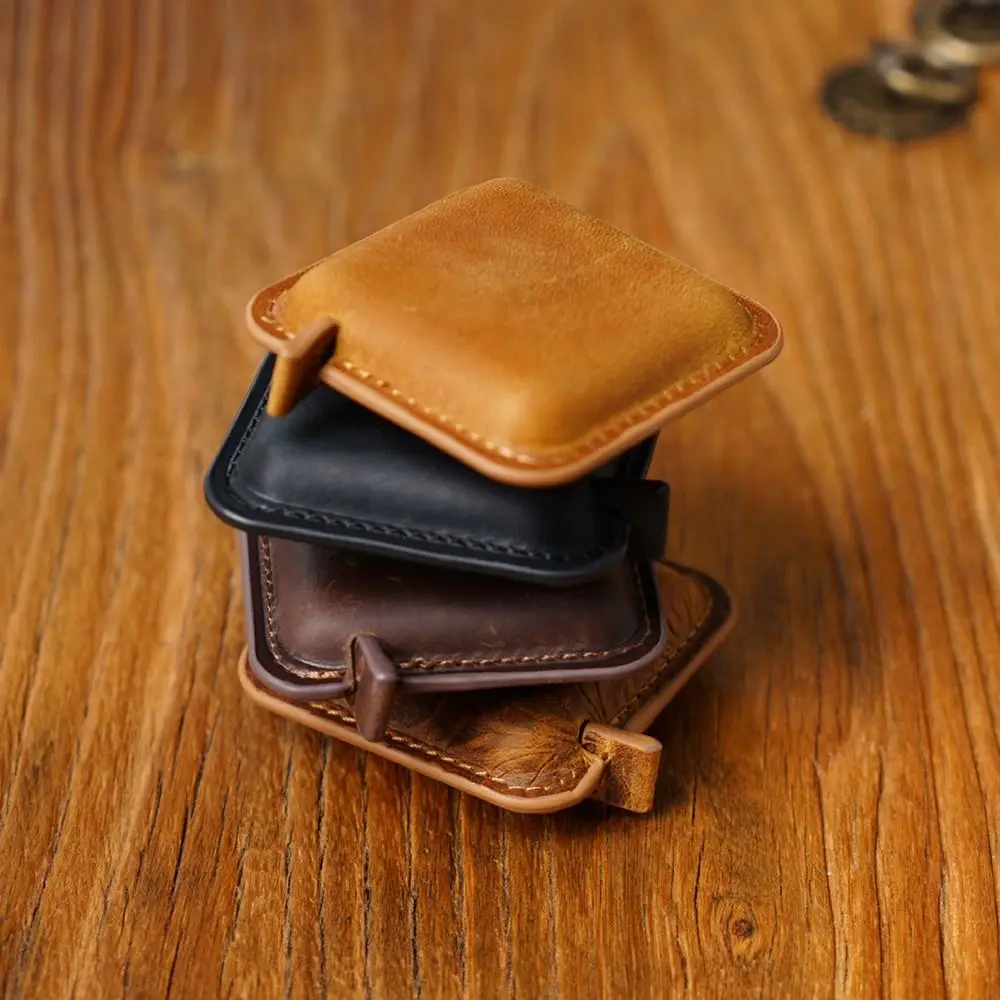 Handmade Roll Tape Measure Soft Vintage Portable Sewing Tools Retractable Genuine Leather Pull Ruler tape measure measuring tape measuring ruler Women