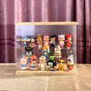 Transparent Acrylic Ladder Display Box Solid Wood Dustproof Storage Box For Blind Box Toys, Car Models Storage and Display 3