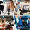 Haomuren USB Microphone for PC Mac Gaming Recording Stream Podcast, Computer Condenser Mic with Phone Adapter Headphone Output 5