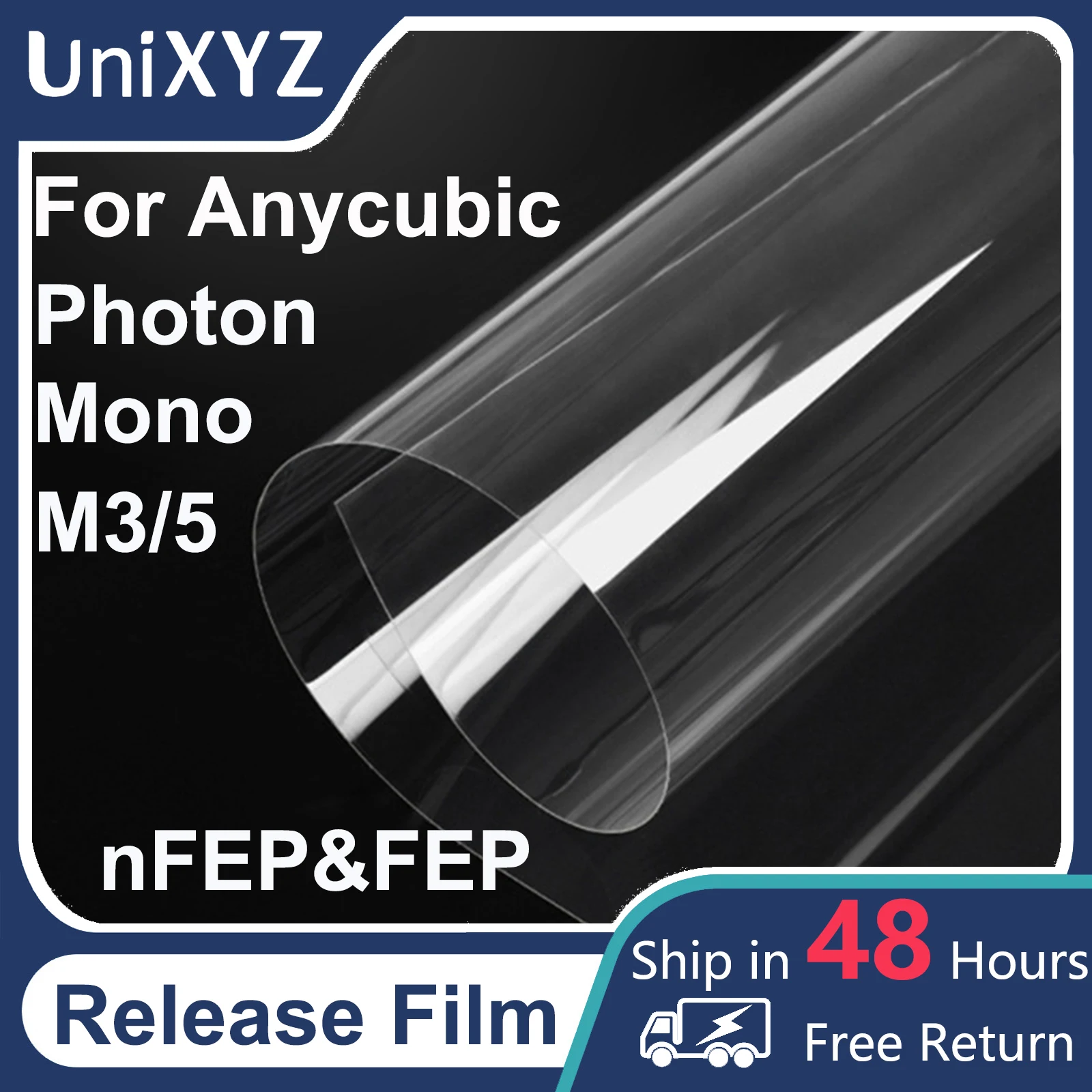 

2-5PCS Upgraded NFEP Release Film for Anycubic Photon Mono 2 X X2 S D2 4K M3 Plus M5 M5s 6K 6KS Resin Vat nFEP Release Film Roll