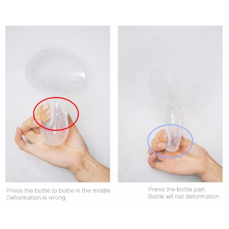 Hot Sale Breast Collector Automatic Correction Baby Feeding Manual Breast Pump Partner Breastmilk Silicone Pump#232811