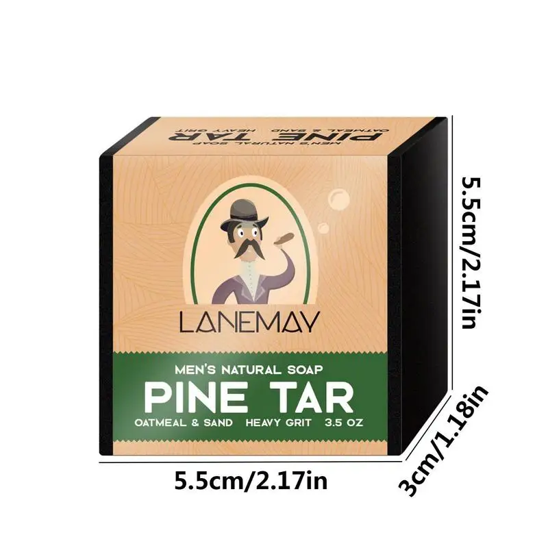 Men's Natural Soap Mite Removing Moisturizing for Deep Cleansing