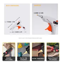 20/90W Hot Melt Glue Gun Electric Hot Silicone Gun With Transparent Glue Stick 7x100mm Power Tool Repair Tool Home Gift Cordless 2