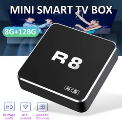 1pc Smart TV Box Quad Core 4K WIFI HD WiFi Media Player TV Box Set Top Box RAM/ROM 8G+128G IR Remote Control Adapter 1pc Smart TV Box Quad Core 4K WIFI HD WiFi Media Player TV Box Set Top Box RAM/ROM 8G+128G IR Remote Control Adapter