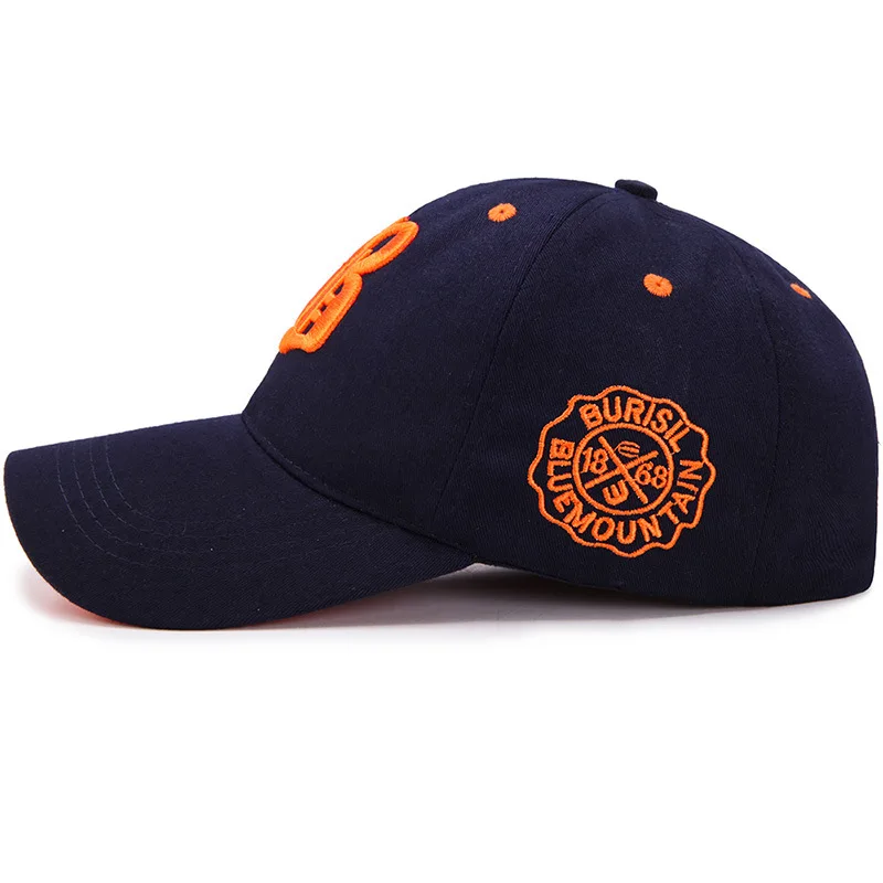 Unisex Summer Cotton Embroidery Snapback Cap - Casual Sport Sun Visor Hat