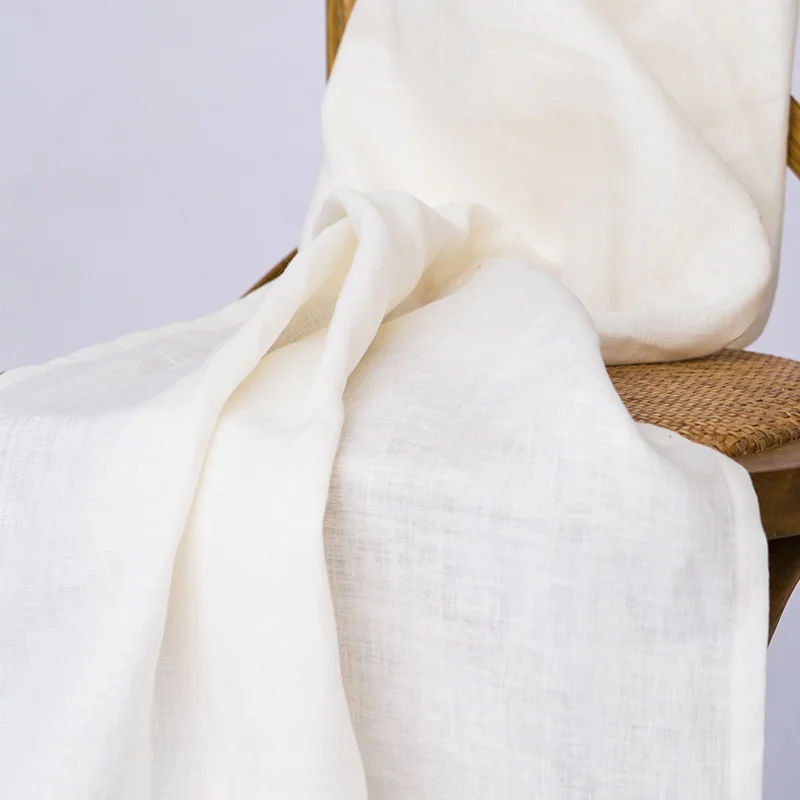 

100% Pure Linen Bath Towels White Natural Fabric Handcrafted Flax Extra Soft Lightweight Absorbent for Bathroom Gym Sports Sauna