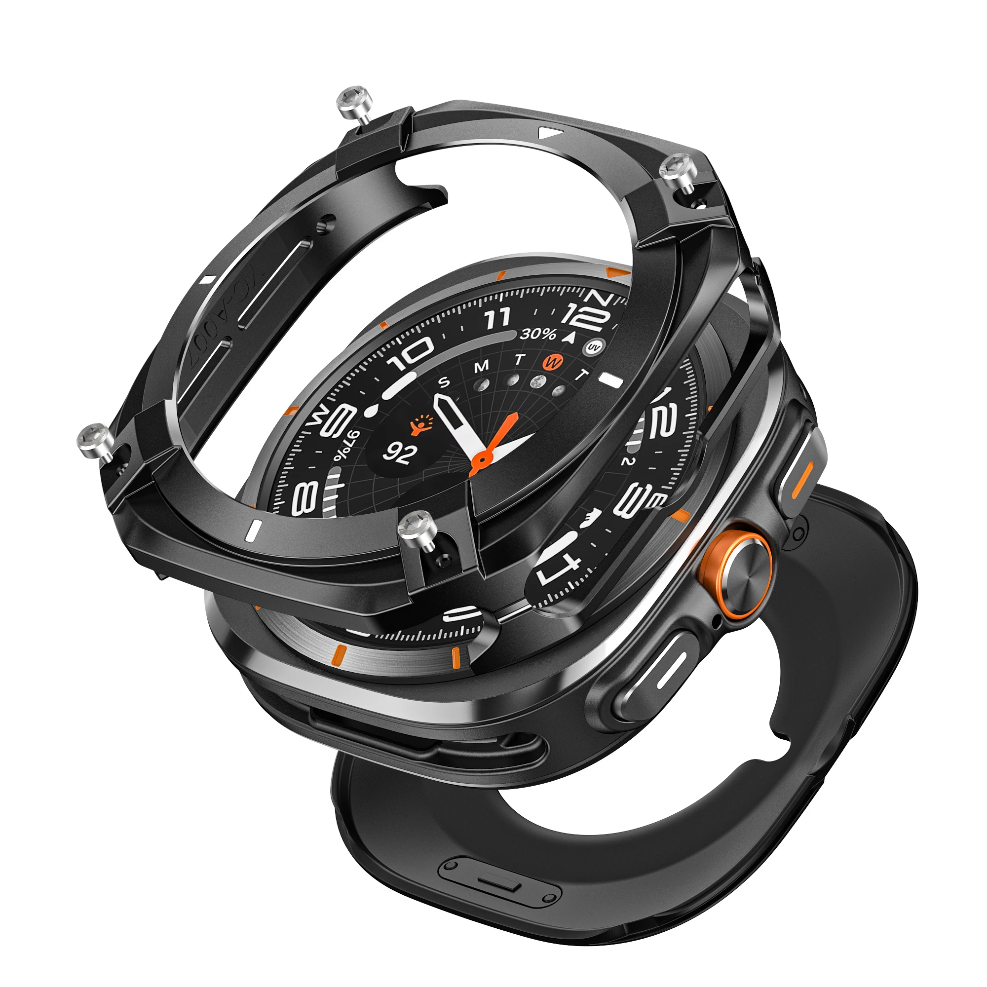 Enhanced Protective Aluminium Alloy Shell Cover for Smartwatch - Ultra Bumper Accessory