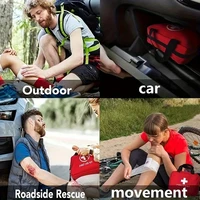 Многофункциональный аптечка первой помощи с принадлежностями внутри дорожный компактный аптечка первой помощи для дома, школы, активного отдыха, походов, машины — изображение 6