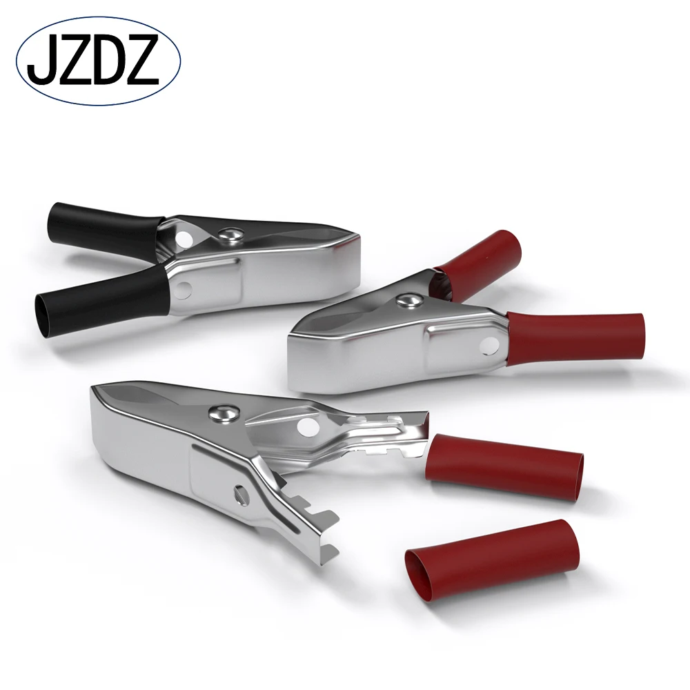 JZDZ 20PCS Insulated Alligator Clips Black Red Crocodile Clamps for Loaded Truck Car Battery Charging Electrical Testing J60012