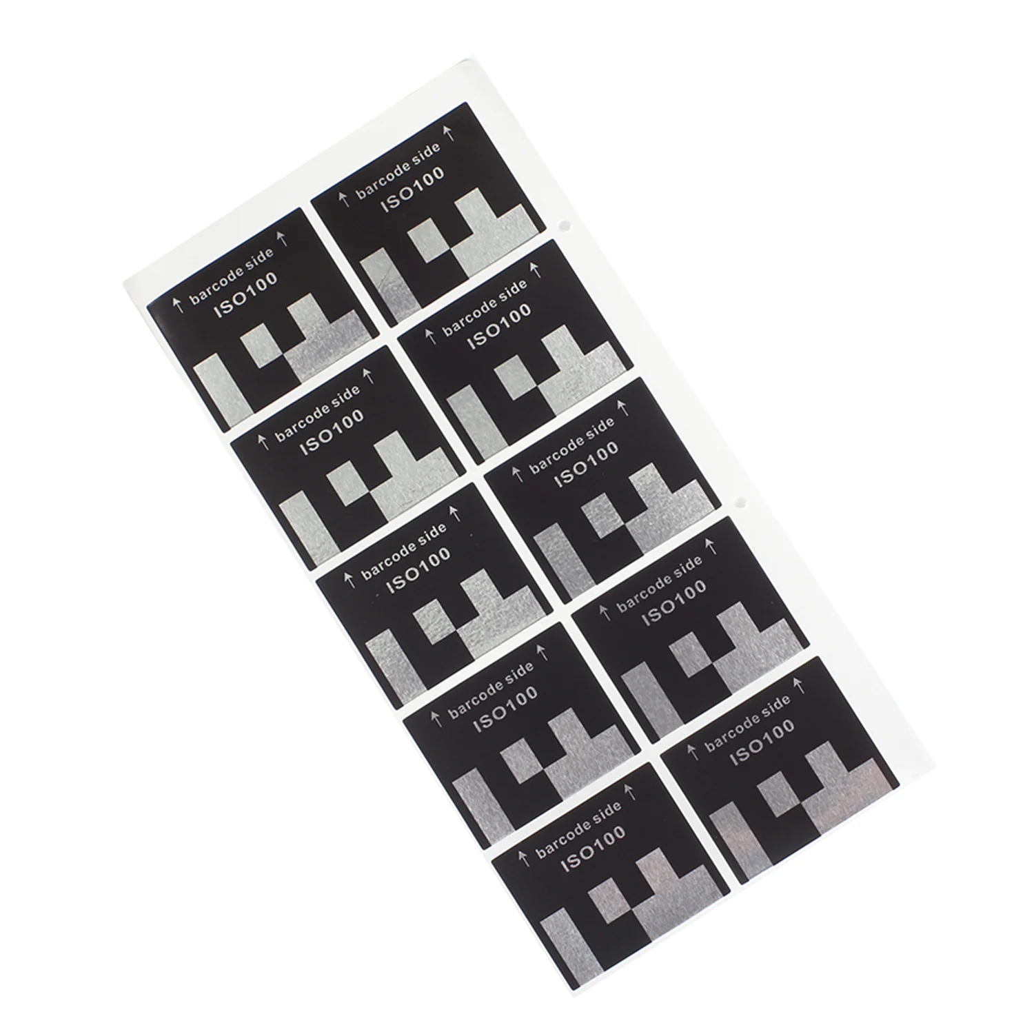 10pages 135 35mm Film Cassette DX Code Sticker ISO50 100 200 250 400 500 Bulk Film Label Hand Roll Auto-ISO Detected