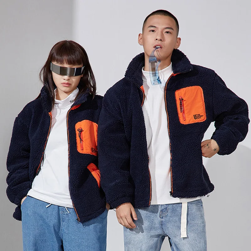 【極美品】everyone 3layer Jacket by AKAD Haakon Colour Block Utility Parka Coat with Faux Fur Lined Hood in