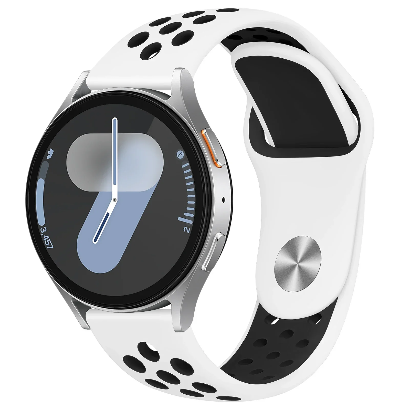 ตัวเลือกสินค้า สายซิลิโคนยืดหยุ่น 20-22 มม. สำหรับ Samsung Galaxy Watch 7/6/5 40-44 มม. และ Huawei Gear S3 43-47 มม.