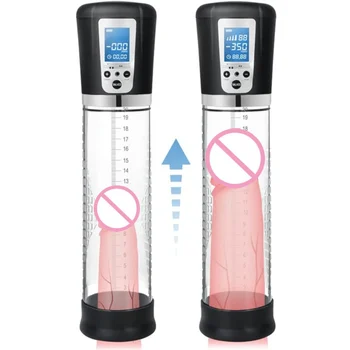 Penile Vacuum Pump Penis Enlargement Enhancer Massager Ring Electric Penis Pump Sex Toys for Men Male Masturbator Penis Extender 5