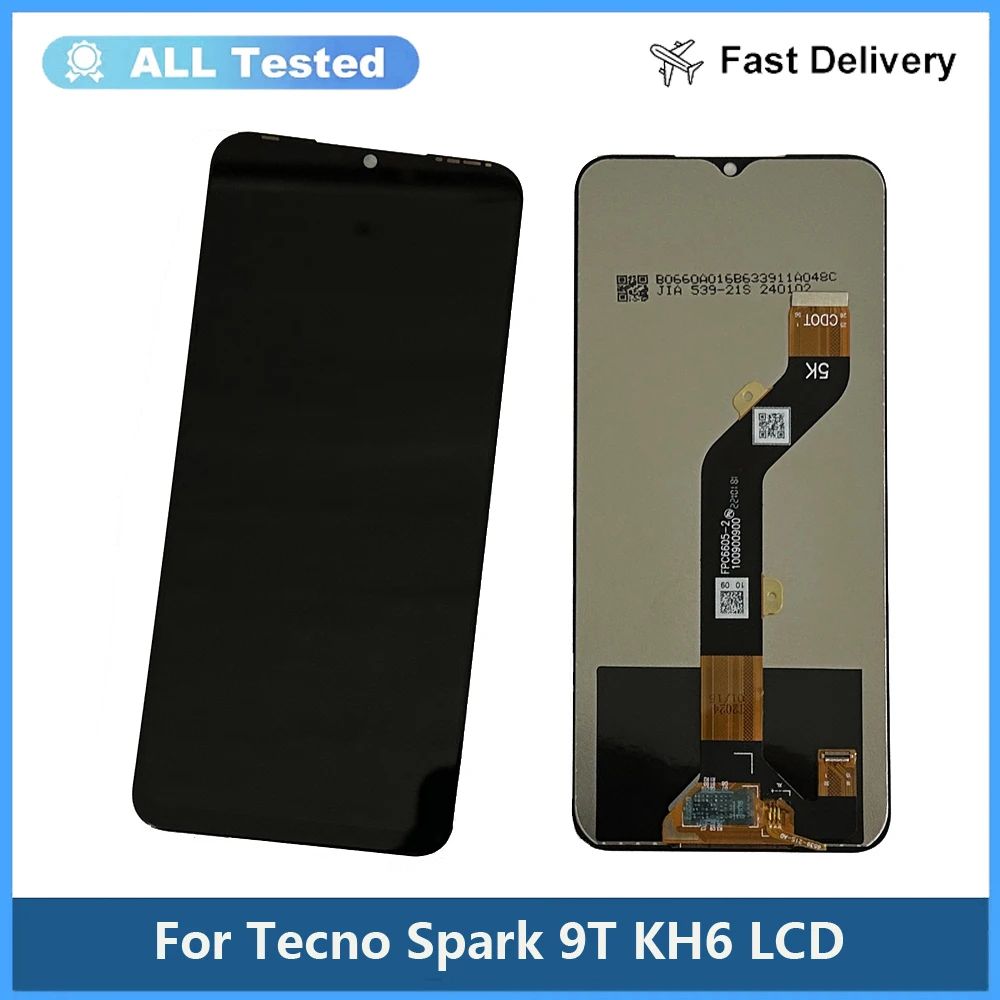 For Tecno Spark 9T KH6 LCD Display Touch Screen Digitizer Assembly Repair Parts Tecno Spark 9T KH6 LCD Replacement