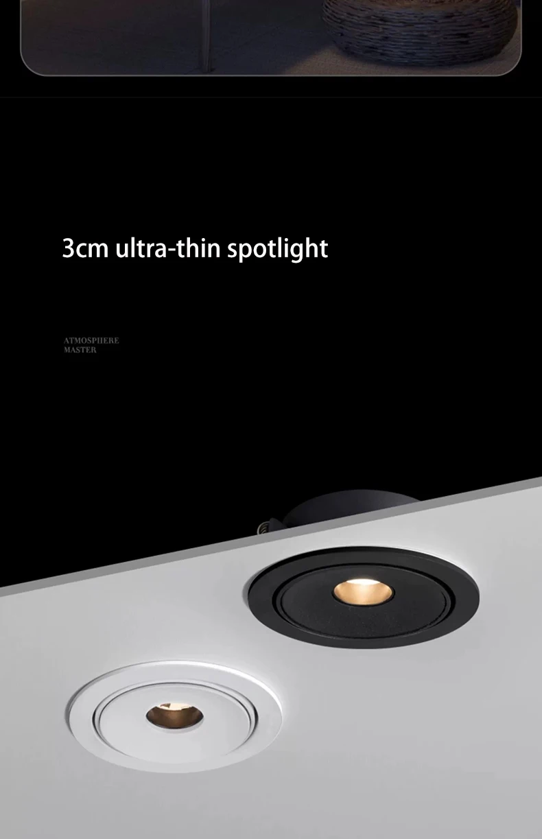 Description Picture 4 of itemLed Spotlights Ultra Thin Small Beam Angle Spot Light Embedded 3W 5W 7W 3 8 15 Degree Ceiling Foco For Home Picture Art Museum