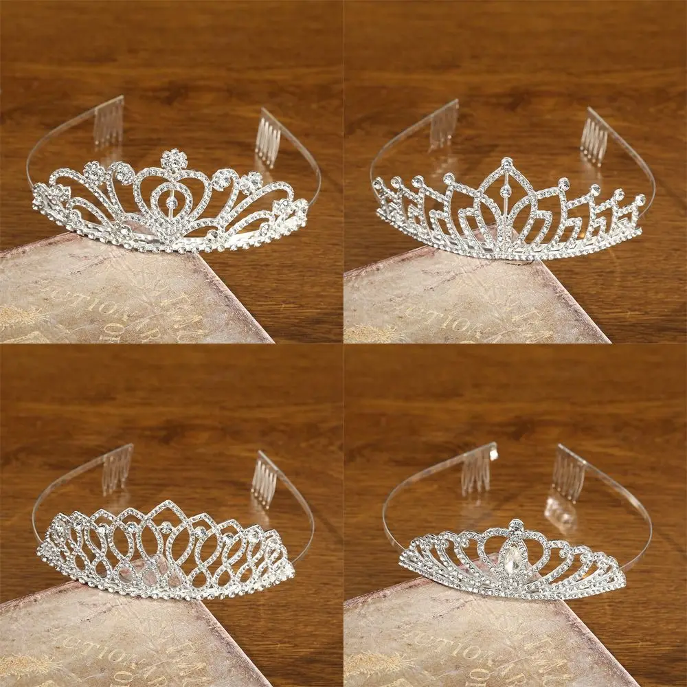 

Hair Jewelry Prom Party Royal for Women Rhinestone Bride Hair Accessories Crystal Wedding Tiaras Queen Princess Crown