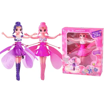 Elf fairy gesture sensing rotation hovering vehicle, doll dancing simulation helicopter, children's intelligent flight toys
