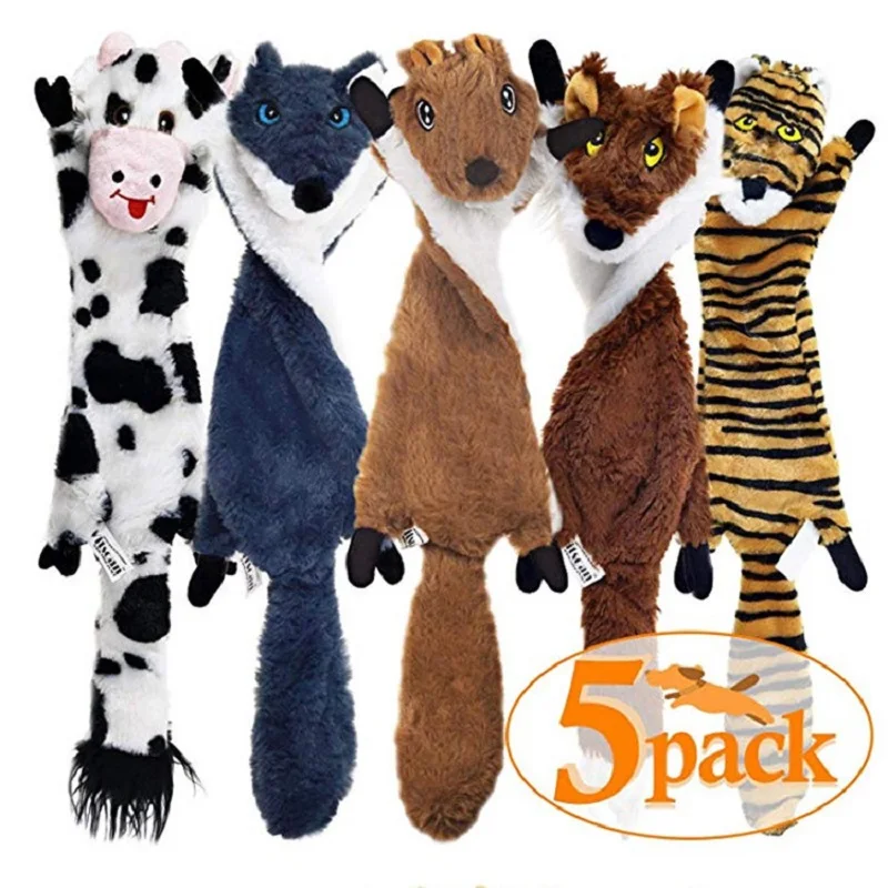 No Stuffing Dog Toys,5 Pack Squeaky Dog Toys,Soft Plush Dog Toys for Small Medium Large Dogs,Anti Demolition Home,Anti Boredom No Stuffing Dog Toys,5 Pack Squeaky Dog Toys,Soft Plush Dog Toys for Small Medium Large Dogs,Anti Demolition Home,Anti Boredom