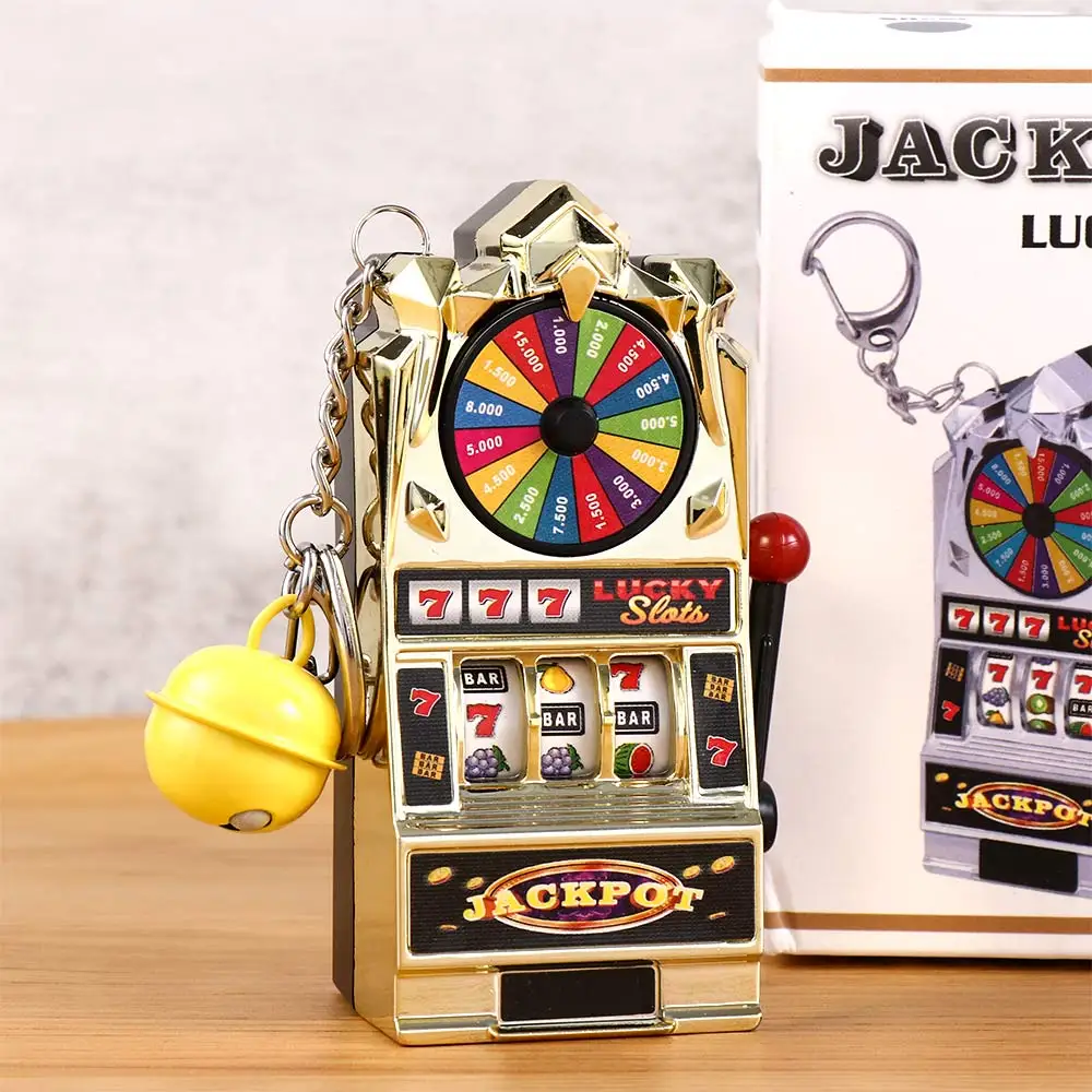 Creative Arcade Mini Gambling Slot Machine Key Chains Pocket Fruit Lucky  Jackpot Gadget Antistress Toy Funny Games Keychain Ring - AliExpress