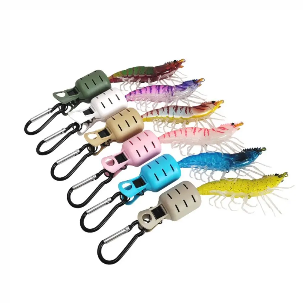 Tintenfisch Jig Köder Schutz Kit 6 Stück Webfoot Octopus Egi Haken Abdeckung Tintenfisch Regenschirm Köder Kappe mit Karabiner Angelgerät – Detail 4