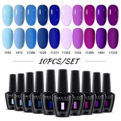10 - Piece Gel Nail Polish Kit - Gorgeous Full Coverage Semi - Permanent Soak Off UV LED Gel Nail Art with Base and Top Coat (4)