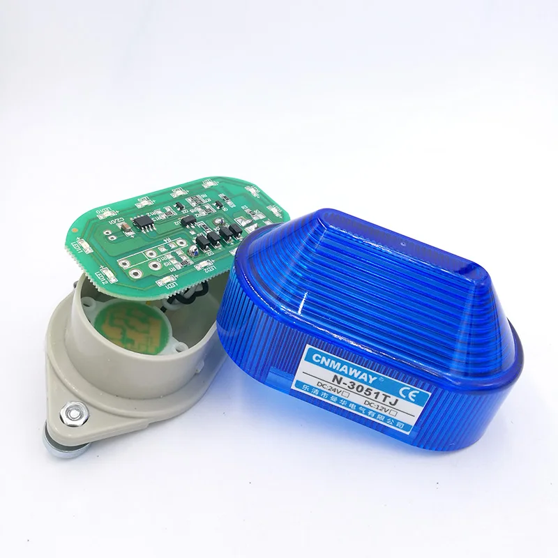 Strobe Warning Light Signal Warning Strobe TB40 N-3051 12/24/220V Indicator LED Lamp small Flashing Light Security Alarm IP44 buzzer Magnetic