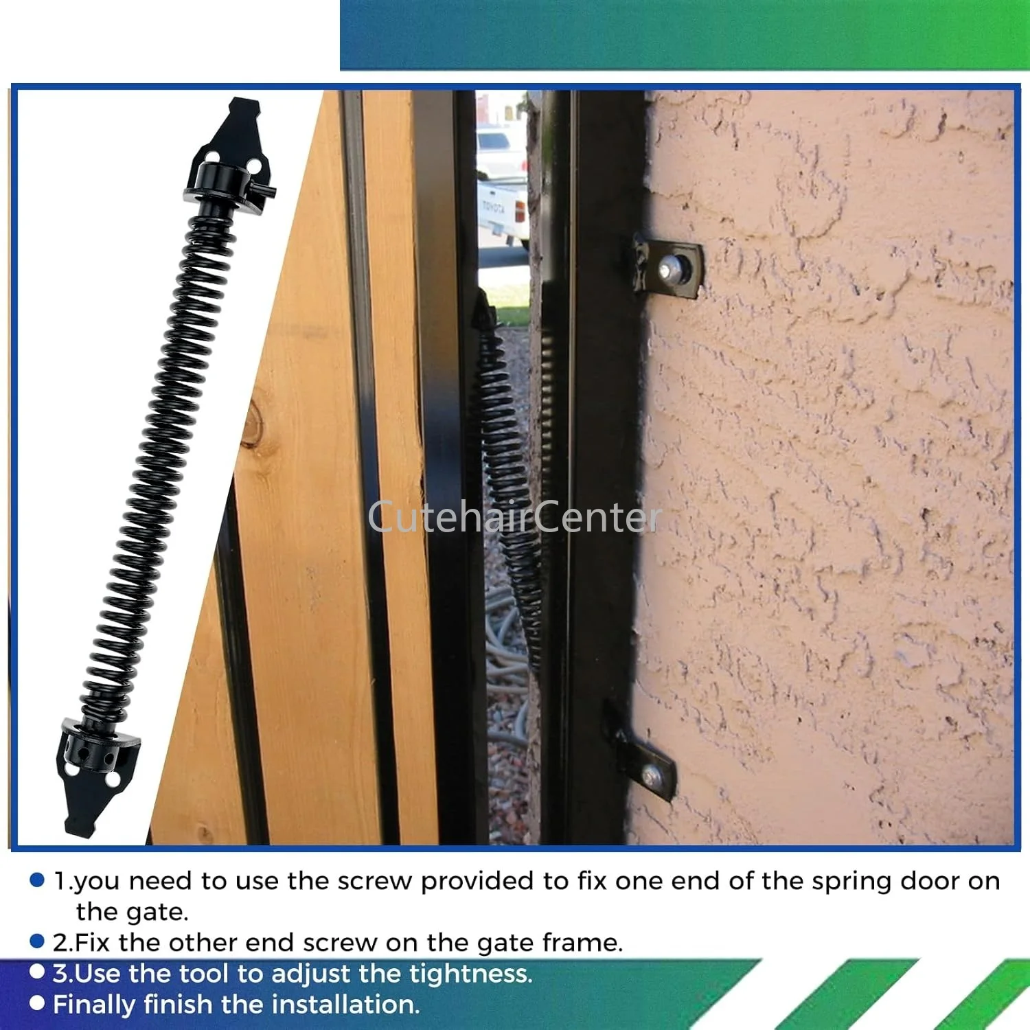 CERNIERA NICHELATA 1 MOLLA PER CAMPER O CARAVAN - Foto 3