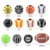 20/50Pcs Sport Basketball Baseball Tennis Beads Spacer Acrylic Beads For Making Bracelet Necklace DIY Craft Jewelry Supplies 2