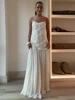 Elegant 3D Flower Long Dress Women Fashion Patchwork Pleated Female Sling Party Dresses 2025 Backless Maxi Lady Evening Robe 1