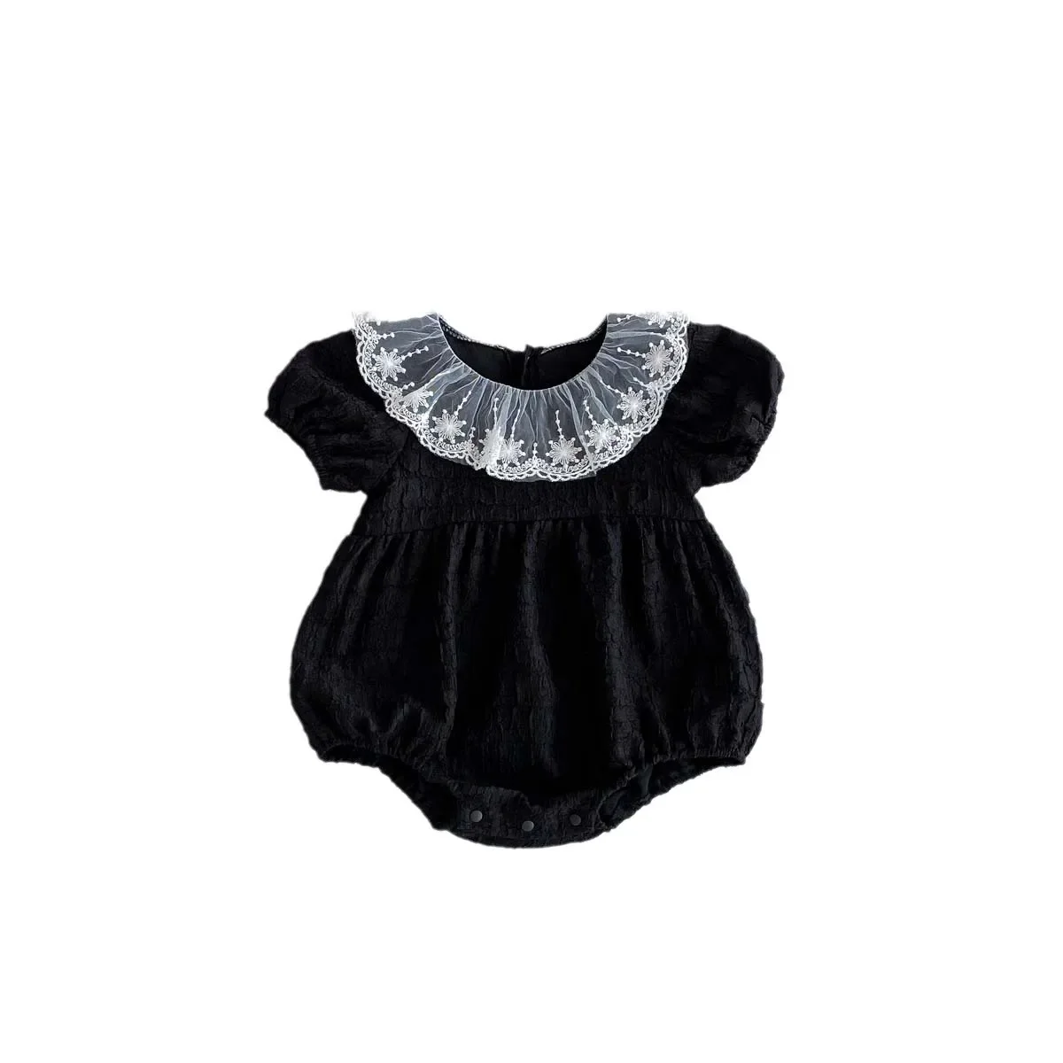 Baby Clothes Korean Style Baby Romper Short Sleeve Doll Collar