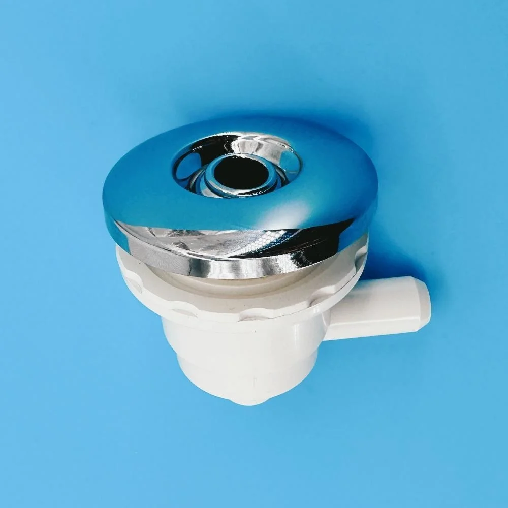 11.5mm Flat Cover Water Jet Small Nozzle 45mm ABS Cover Bubble Nozzle Chromed Cap PVC Base Massage Bathtub Jet