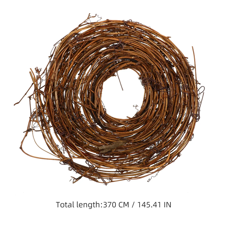 2 Ghirlande Naturali In Vite Di Rattan, 30 Cm Di Diametro, Base Per Decorazioni Fai Da Te, Natale E Halloween - 4