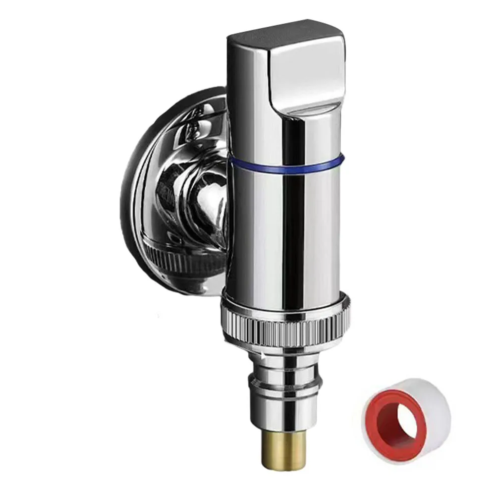 G1/2 Stainless Steel Washing Machine Faucet Water Stop Quick Opening Angle Valve 1pc 10x5x4.5cm For Kitchen Bathroom bathroom faucet water tap faucet washing machine faucet