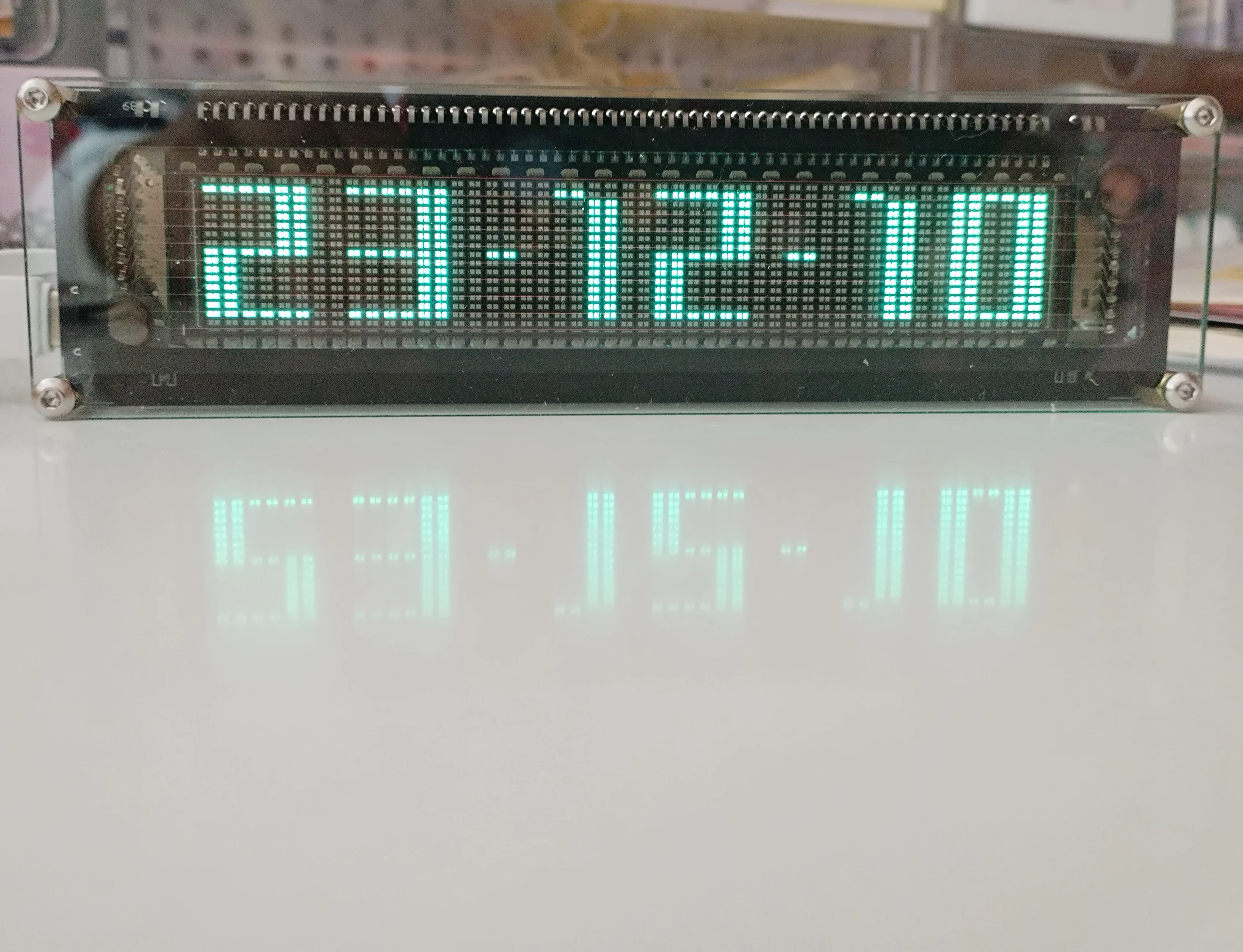 AK5017-V1 VFD Music Audio Spectrum Indicator / Audio VU Meter/Amplifier Board Level /Precision Clock/Adjustable AGC Mode audio spectrum indicator