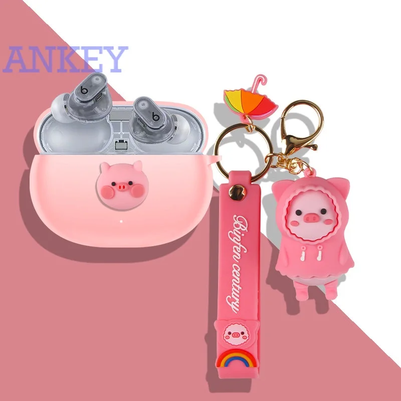 Per Beats Studio Buds + Custodia Protettiva Buds + Cute Cartoon Cover Bluetooth Auricolare Shell Accessori Tws Headphone Portable