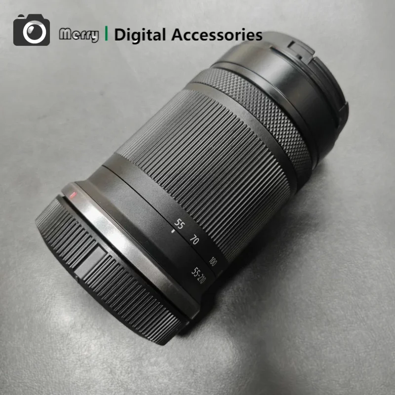 95% 새 상품 RF-S 55-210mm F5-7.1 IS STM 손떨림 방지 망원 카메라 렌즈 (캐논 R50 R10 R7 R100 R8 미러리스 카메라용)