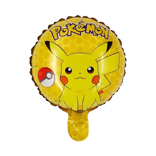 Ballon circulaire en Film d'aluminium Pokemon de 10 pouces, pour fête d'anniversaire pour enfants, Pikachu, écureuil, boule de dessin animé, jouet pour réception-cadeau pour bébé, cadeau 2