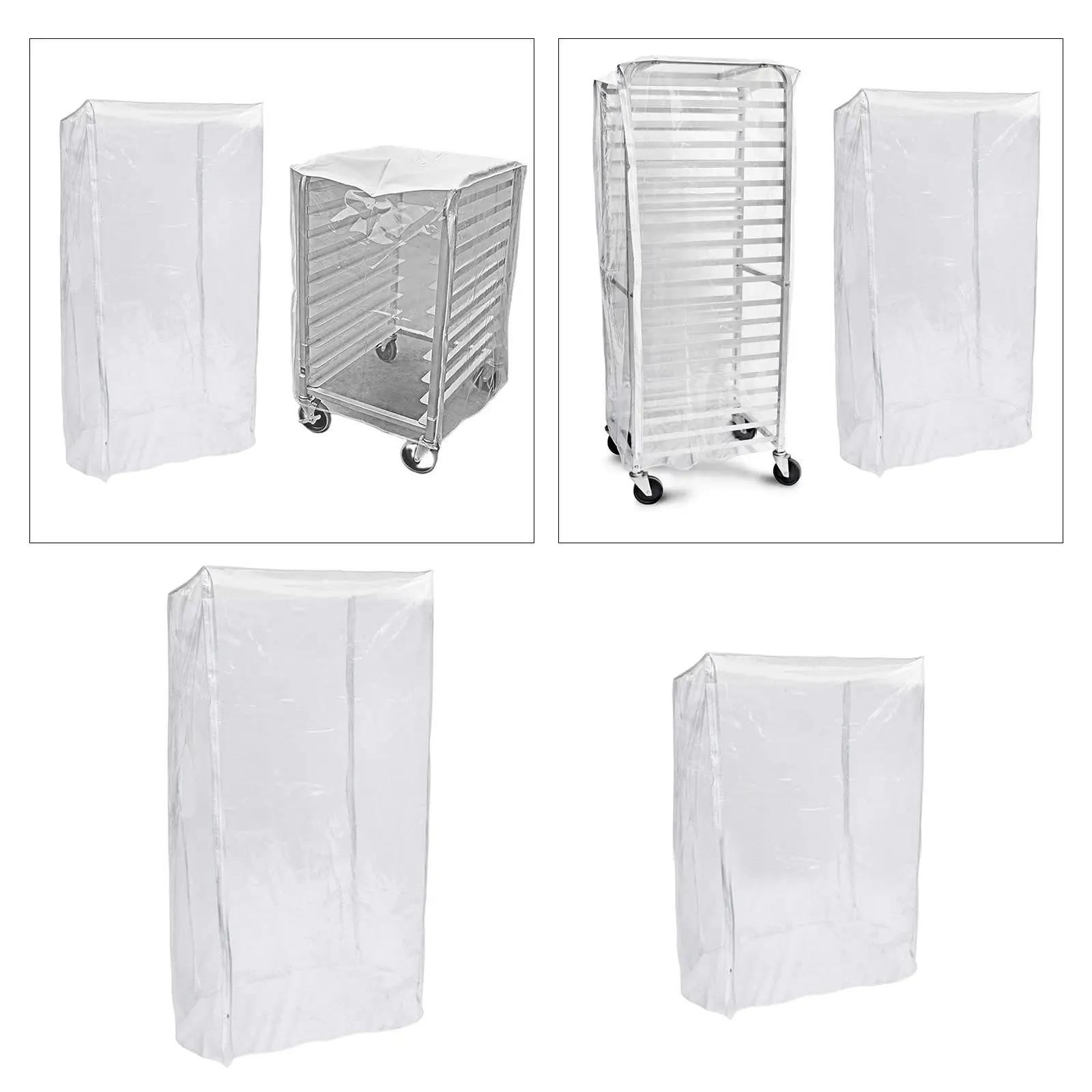 Sheet Pan Rack Cover Clear Bun Pan Rack Cover Waterproof Bread for Bun Home Kitchen Bakery Restaurant