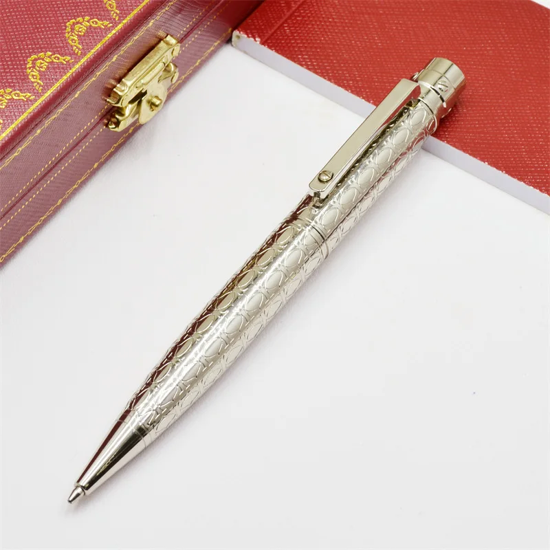 

Шариковая ручка MOM Ca Santos De Rollerball, письменные принадлежности, роскошный офисный подарок с уникальной резьбой, металлические темно-зеленые, серебристые