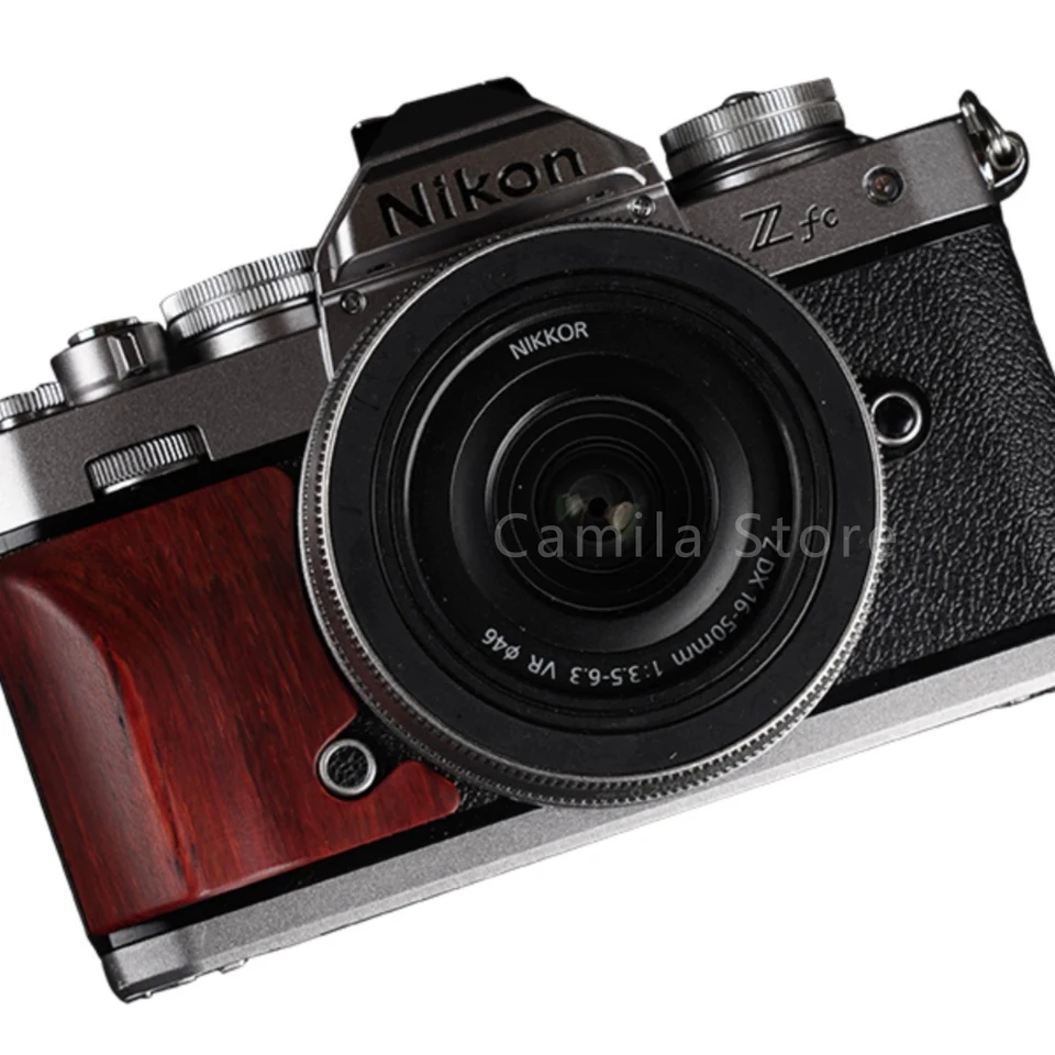 Nikon zfcカメラグリップ,頑丈な木材,ポータブル,交換用アクセサリー