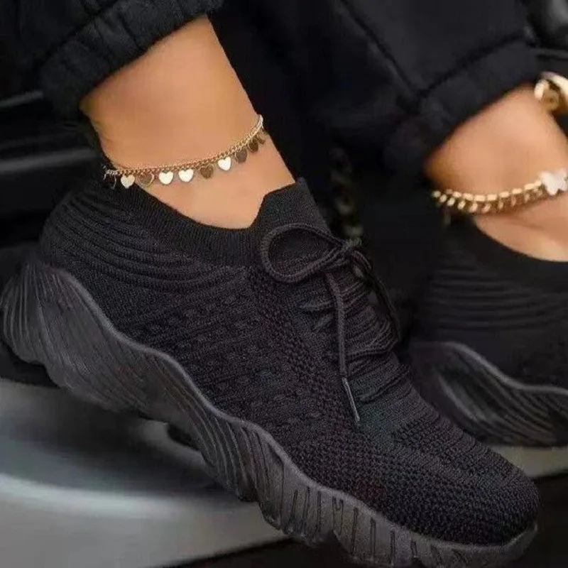 Running Shoes Women Shoes Casual Sneakers Women Sneakers Comfortable Lace Up Platform Sports Casual Women's Fashion Sneakers 1pair