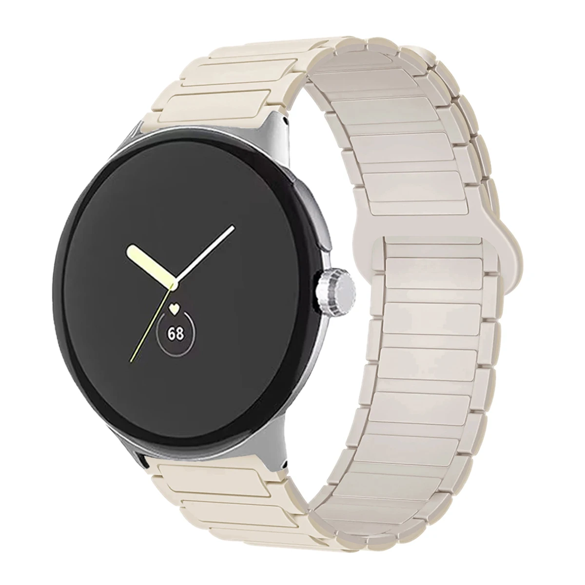 Magnetic Silicone Sport Band - Versatile 45mm Watchband Bracelet Accessory