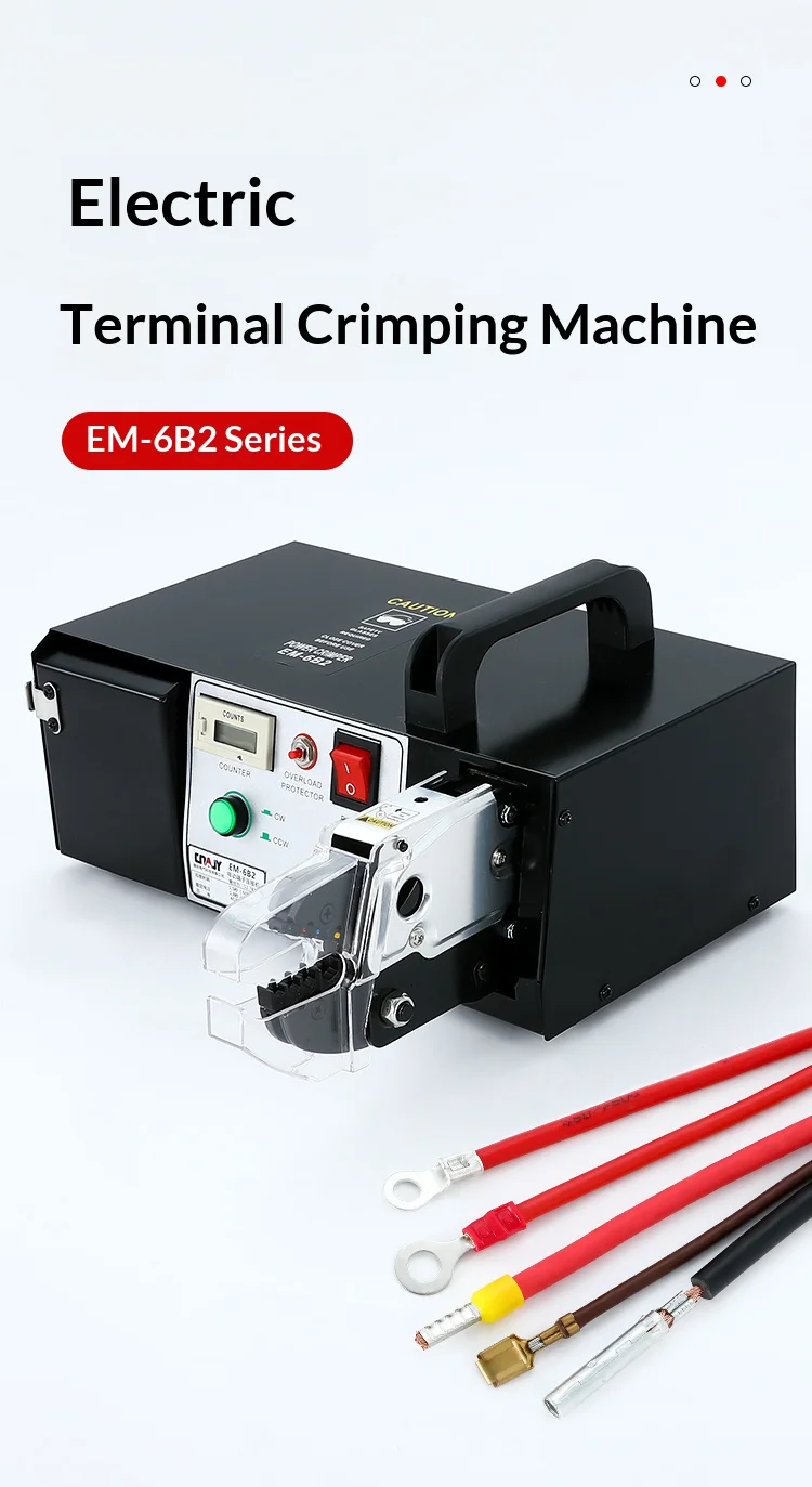 EM-6B2 12.7KN Electric Terminal Crimper 0.25-10mm² 1.5s/1.8s AC200-230V for Indu